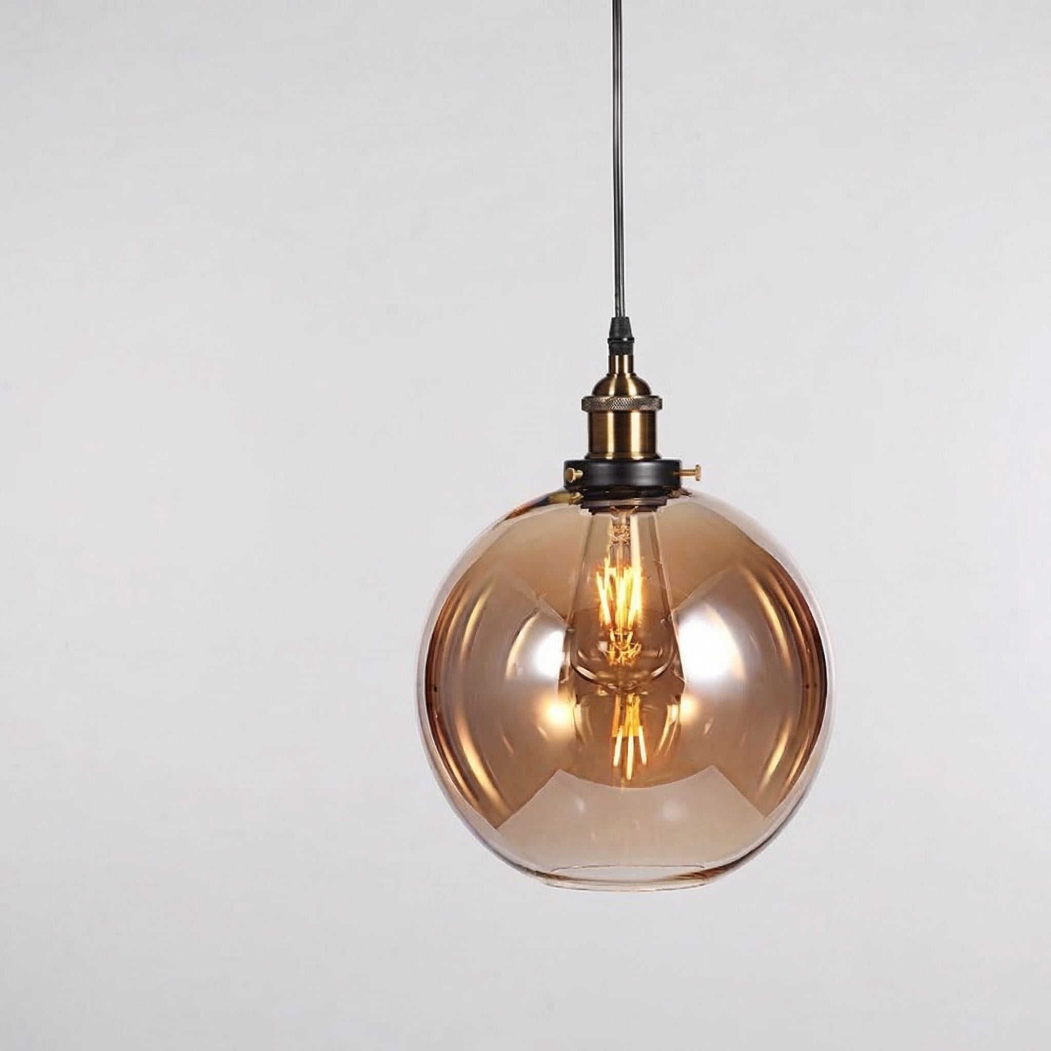 Vintage Globe Glass Pendant Light