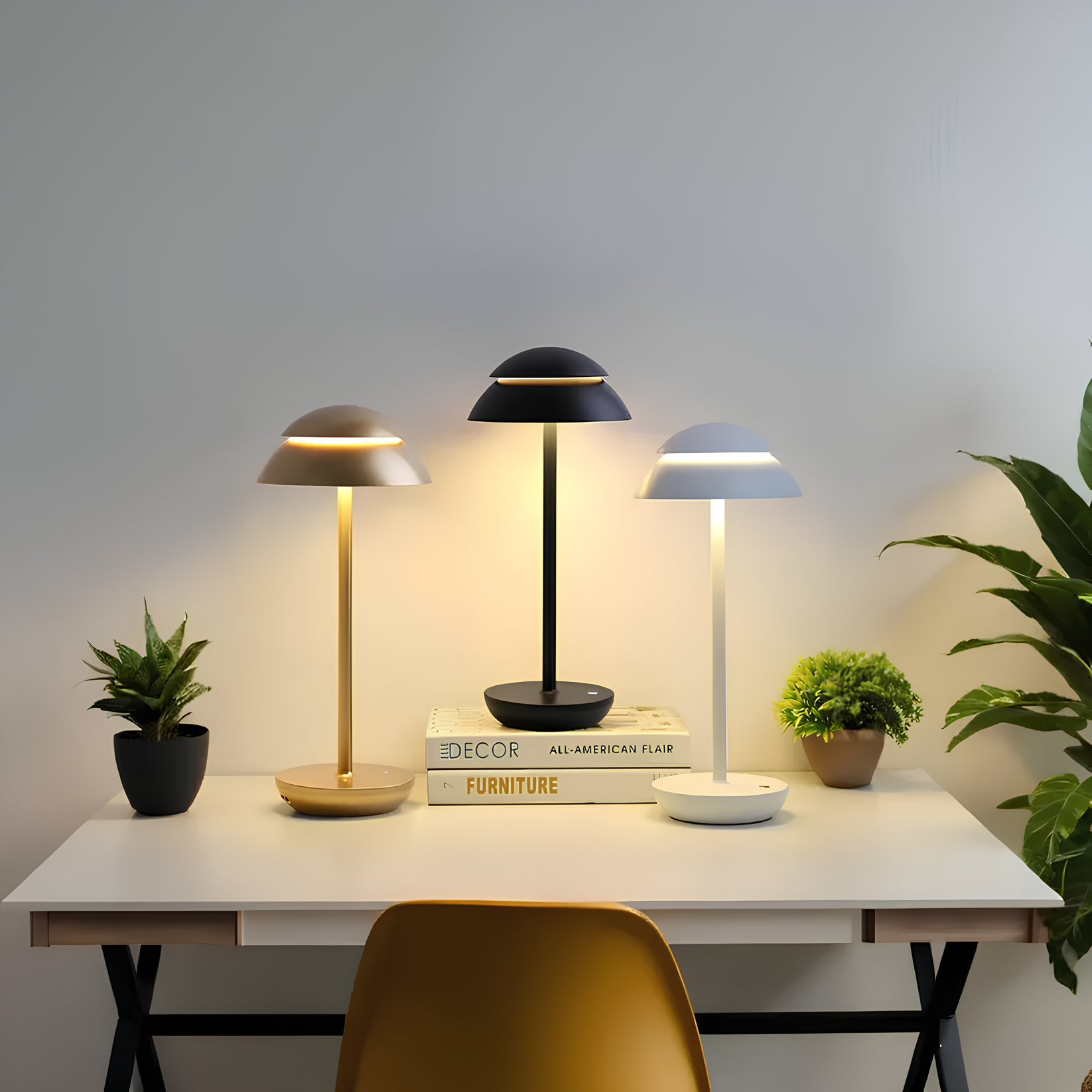 Cordless Dimmable Aluminum Table Lamp