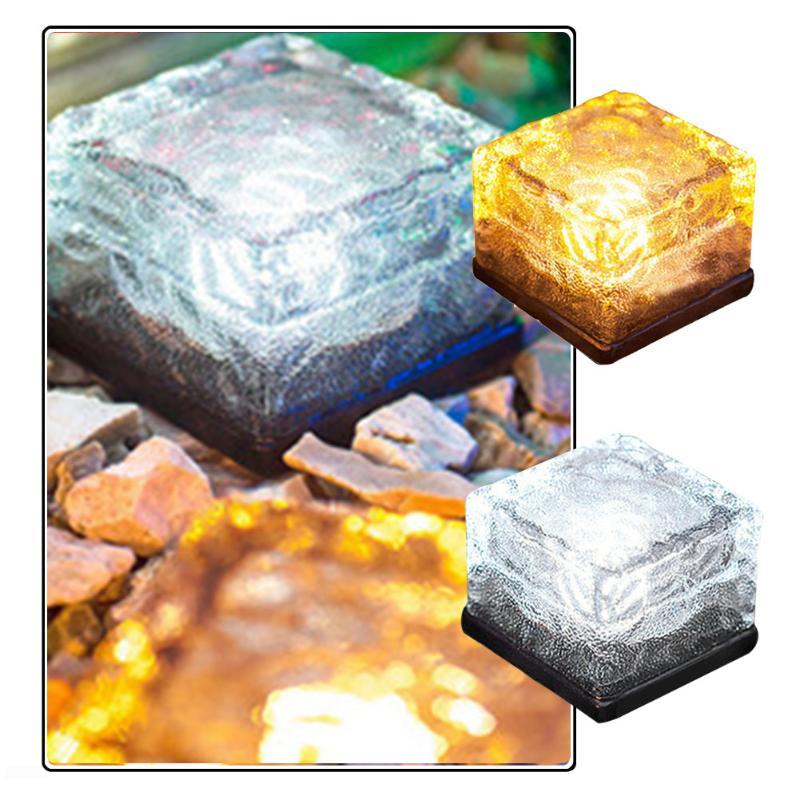 Solar Garden Cube Light With Colour Changing Water Ripple Effect