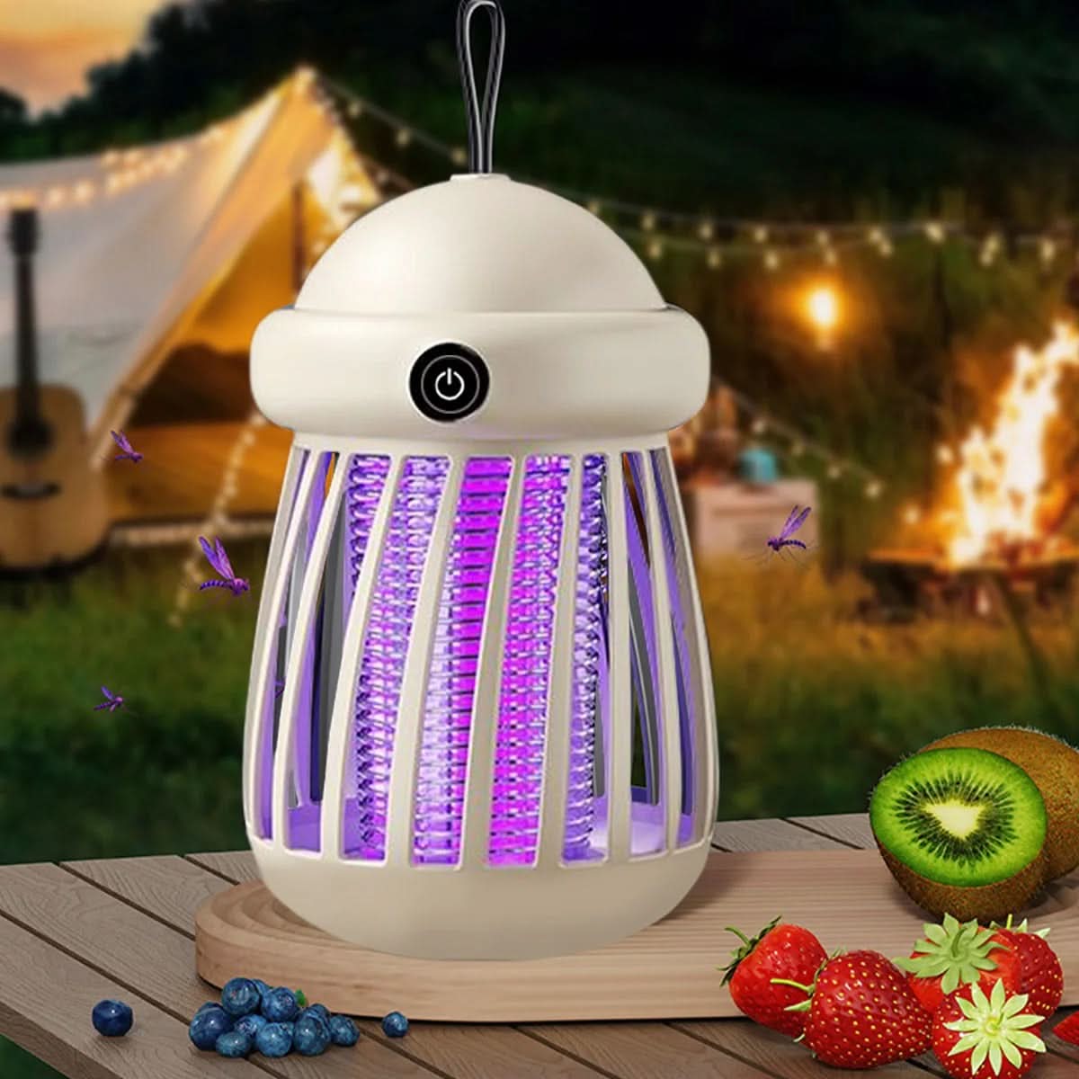 UV Mosquito Killer Lamp – 3000V Electric Bug Zapper – Rechargeable