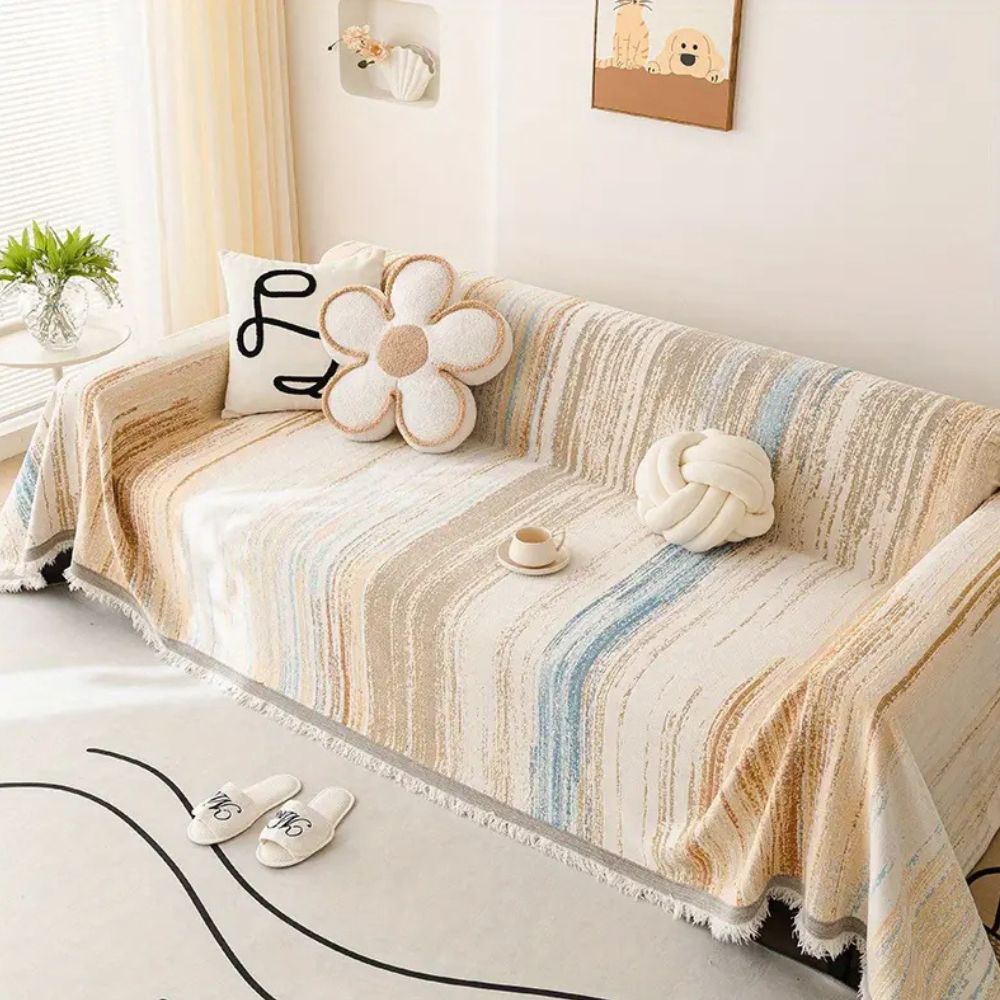 Serene Stripes Couch Cover