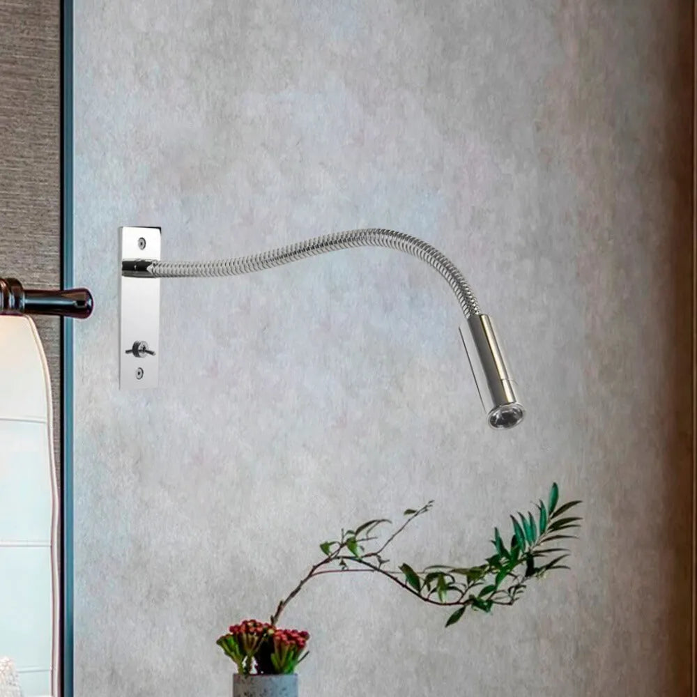 Adjustable LED Wall Reading Light Flexible Bedside Spotlight Lamp