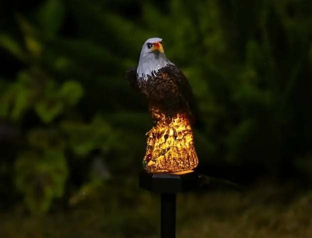 Bird Shaped Solar LED Garden Lights on Stake for Outdoor Areas
