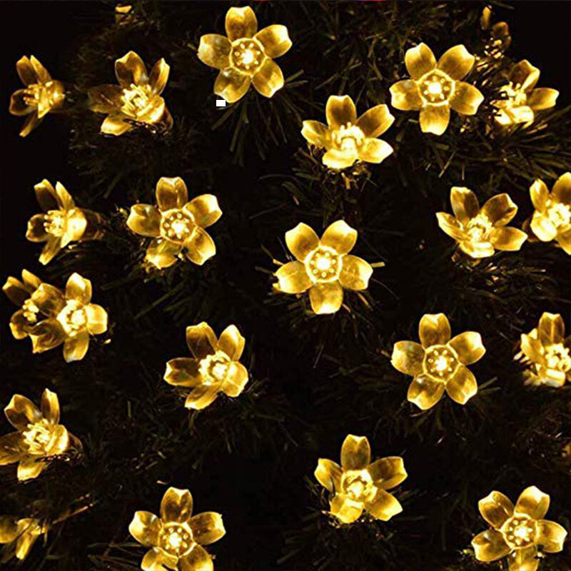 Solar Flower String Lights with Multicolour LED