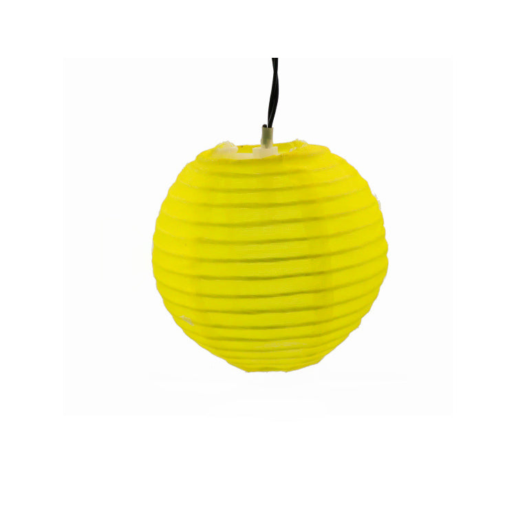 Solar String Lights with Multicolour Round Lantern Shades