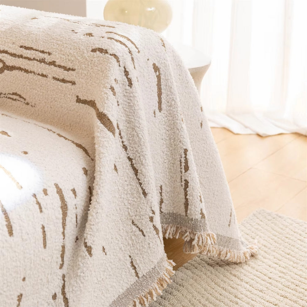 Driftwood Tassel Couch Cover