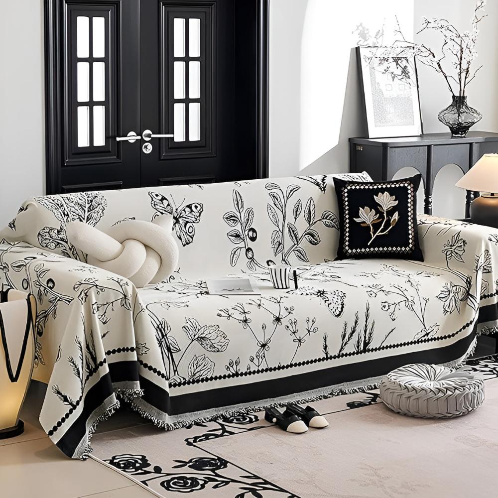Botanical Elegance Couch Cover