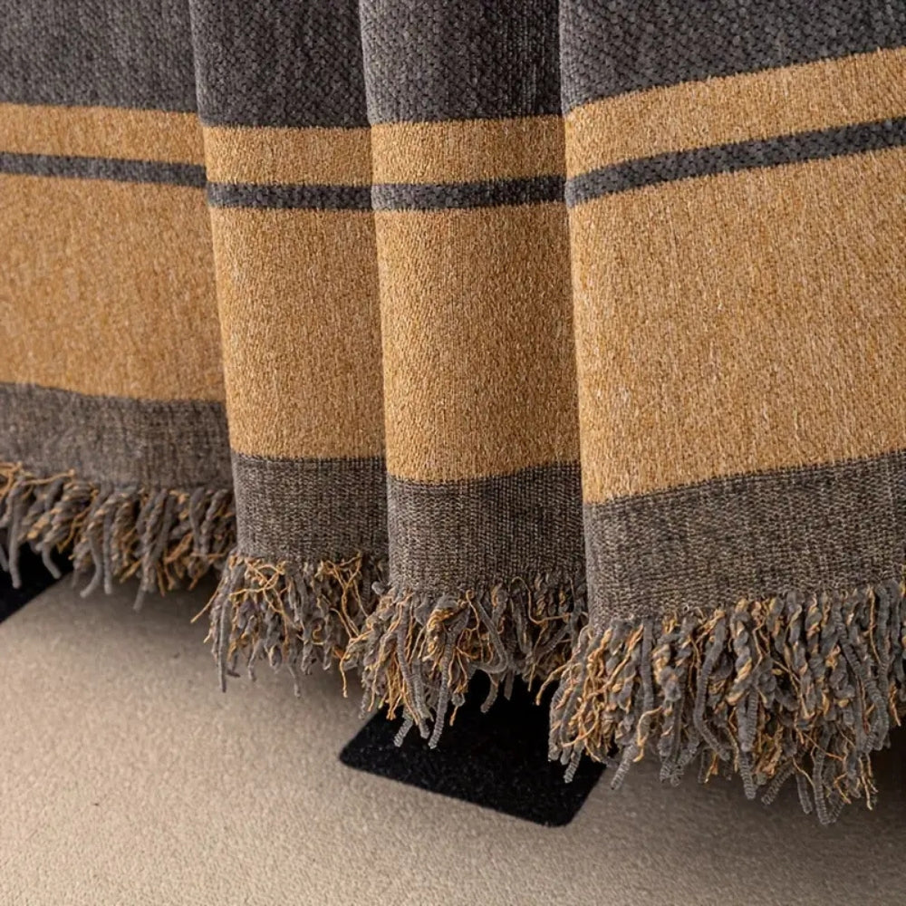 Safari Tiger Chenille Couch Cover