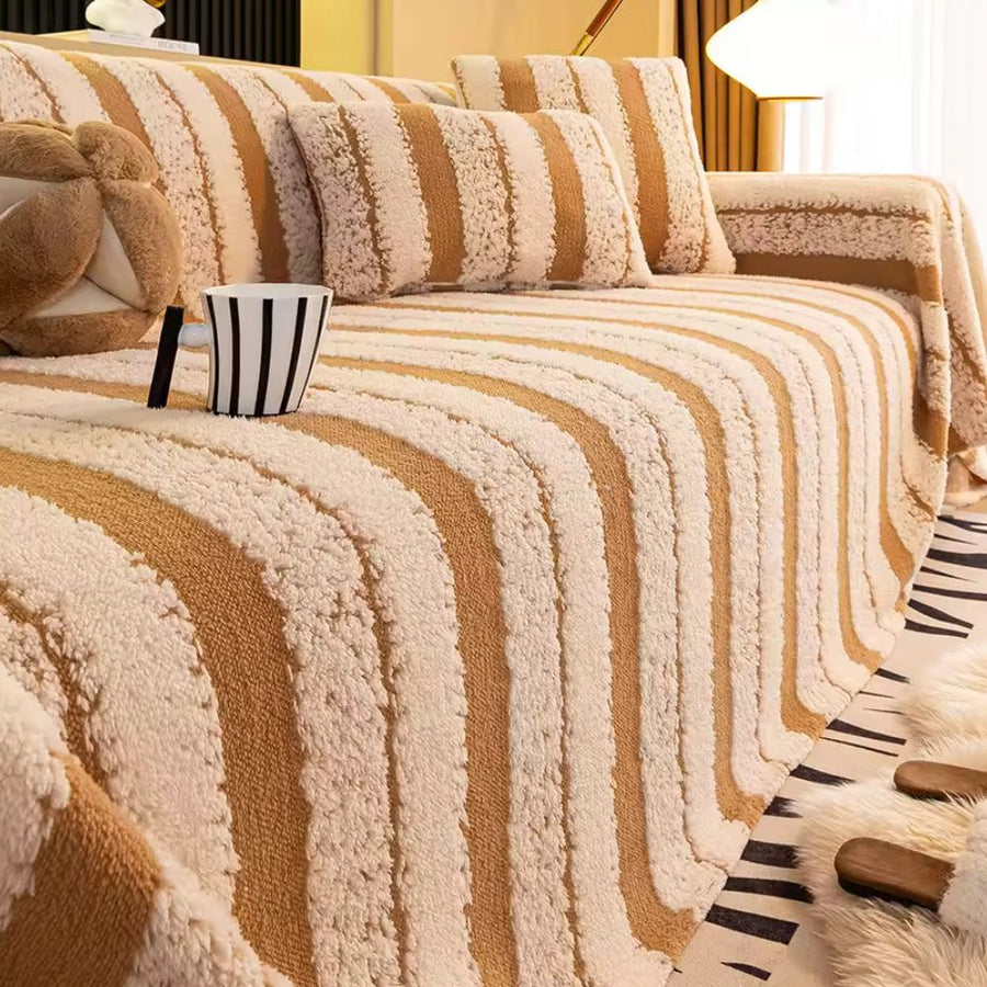 Striped Haven Couch Cover