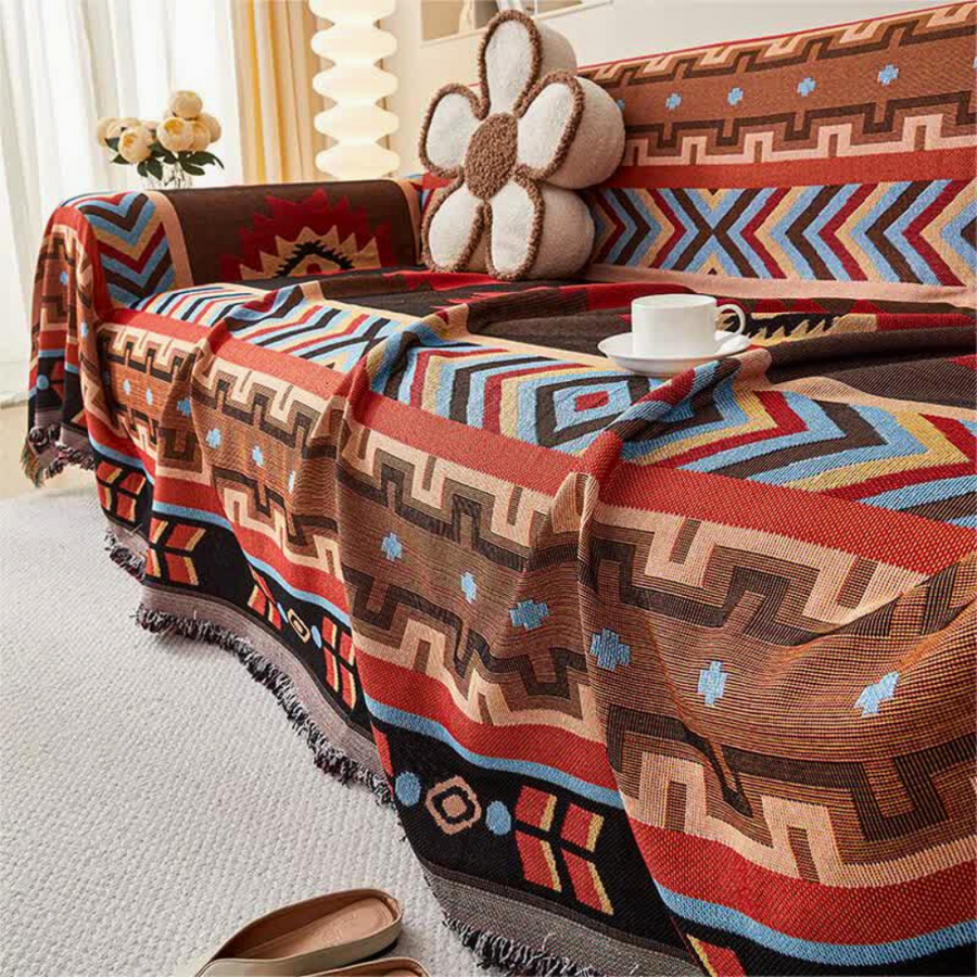 Boho Geometric Beauty Couch Cover