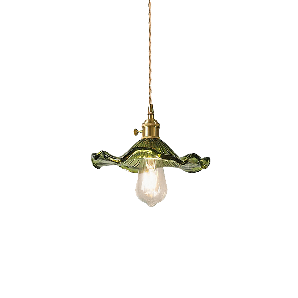 Vintage Hibiscus Pendant Light