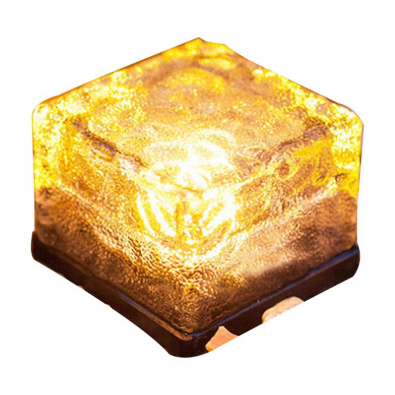Solar Garden Cube Light With Colour Changing Water Ripple Effect