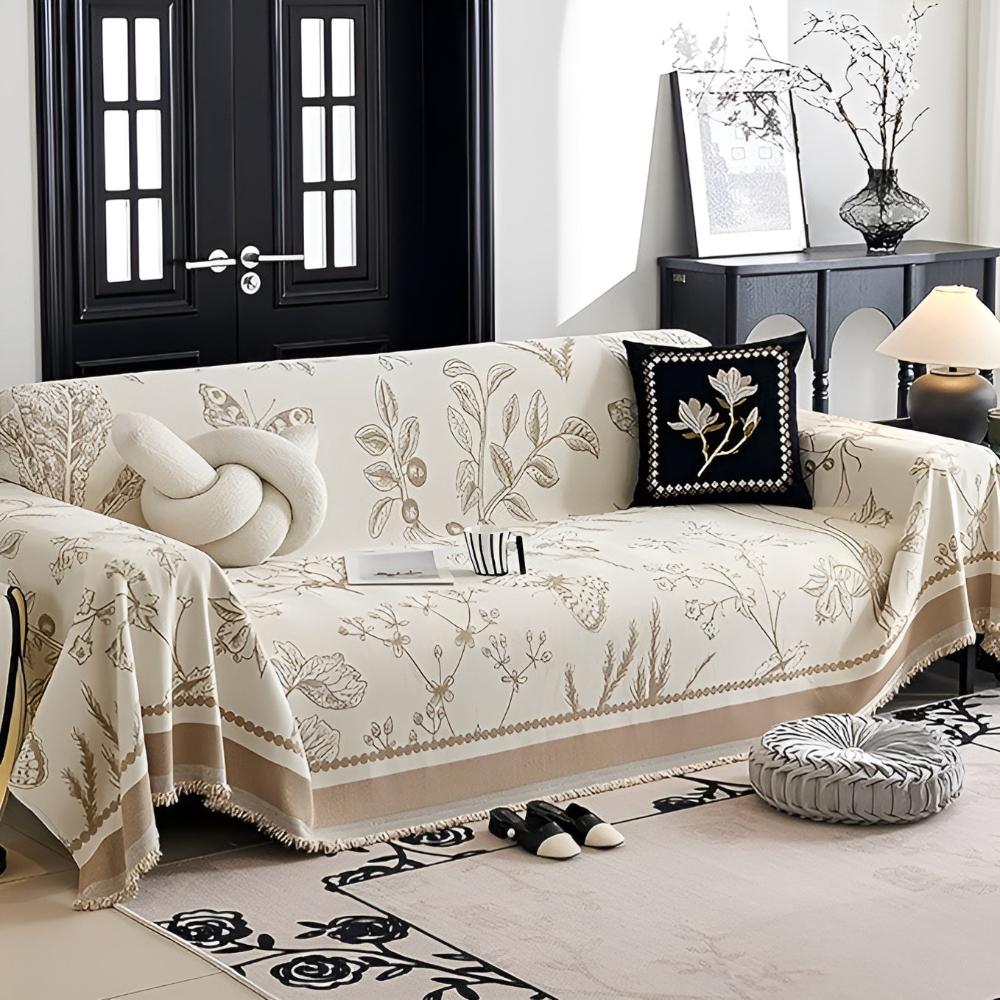 Botanical Elegance Couch Cover