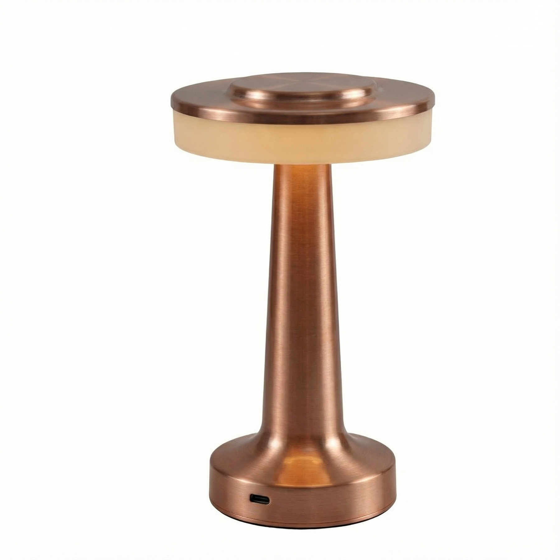 Touch-Control Rechargeable LED Table Lamp with Metal Body