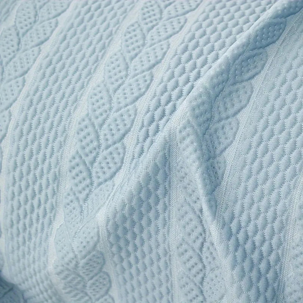 Tranquil Plush Leaf Couch Cover