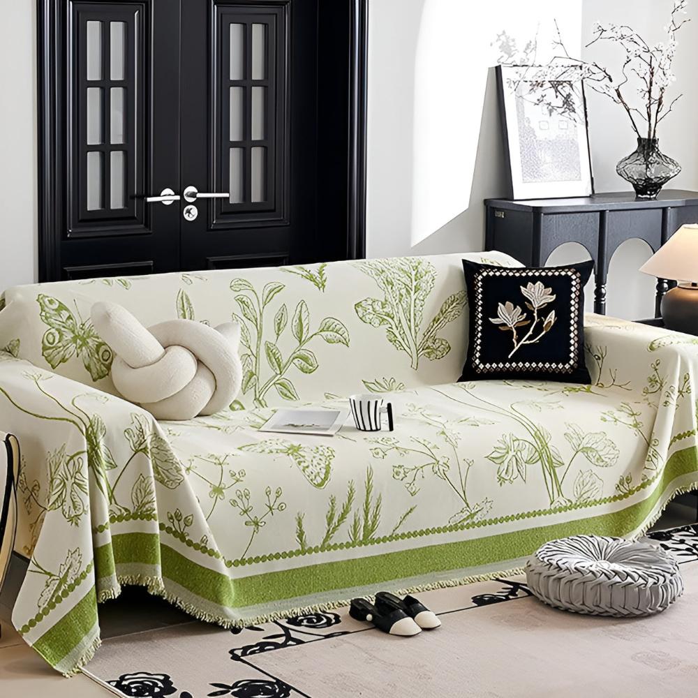 Botanical Elegance Couch Cover