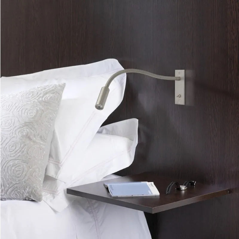 Adjustable LED Wall Reading Light Flexible Bedside Spotlight Lamp