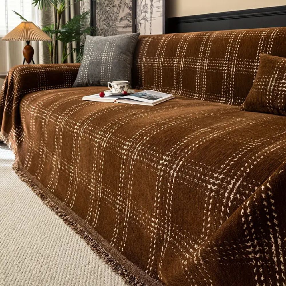 Chesterfield Plaid Couch Cover