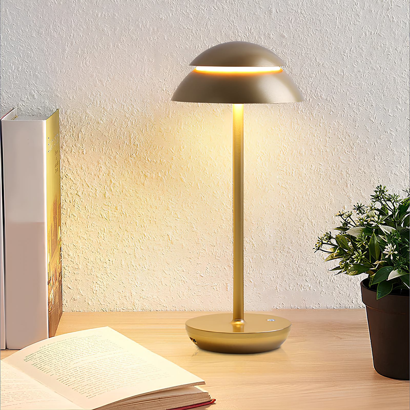 Cordless Dimmable Aluminum Table Lamp