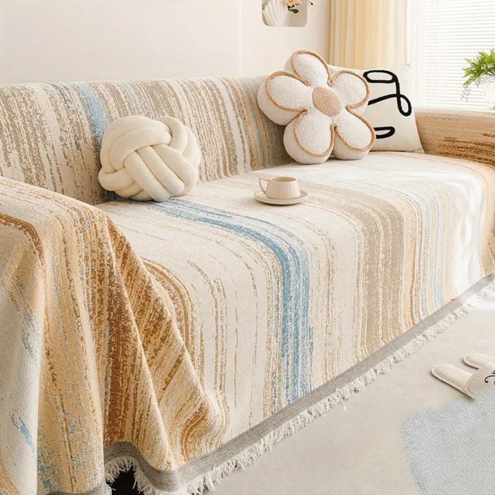 Serene Stripes Couch Cover