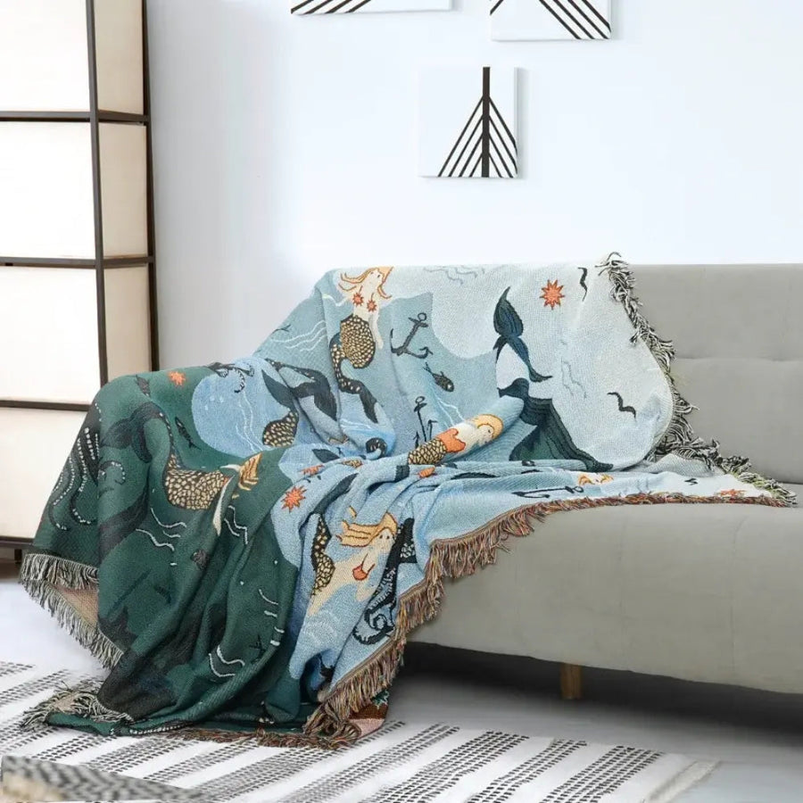 Underwater Mermaid Couch Cover