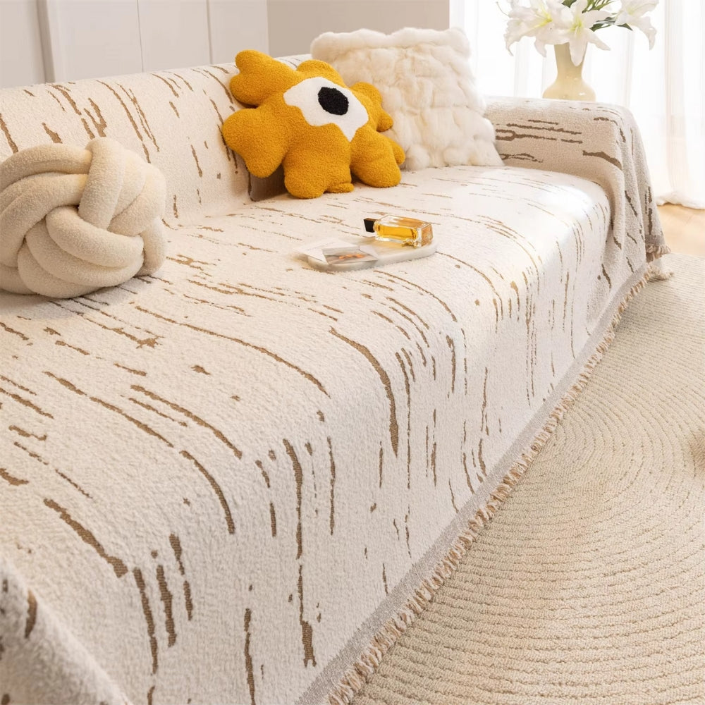 Driftwood Tassel Couch Cover
