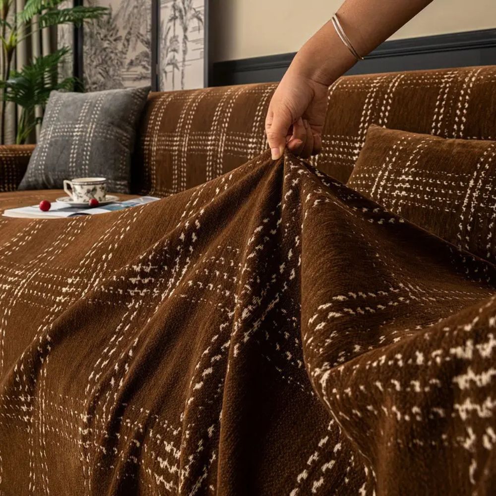 Chesterfield Plaid Couch Cover