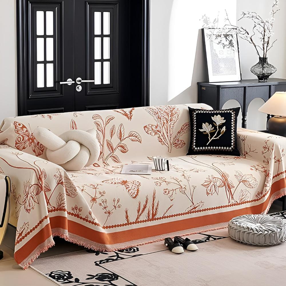Botanical Elegance Couch Cover