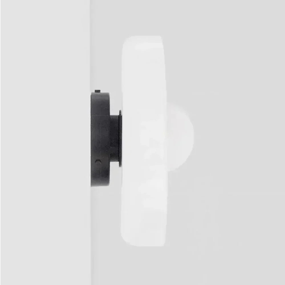 Glass Disc Ceiling and Wall Light with Central Globe