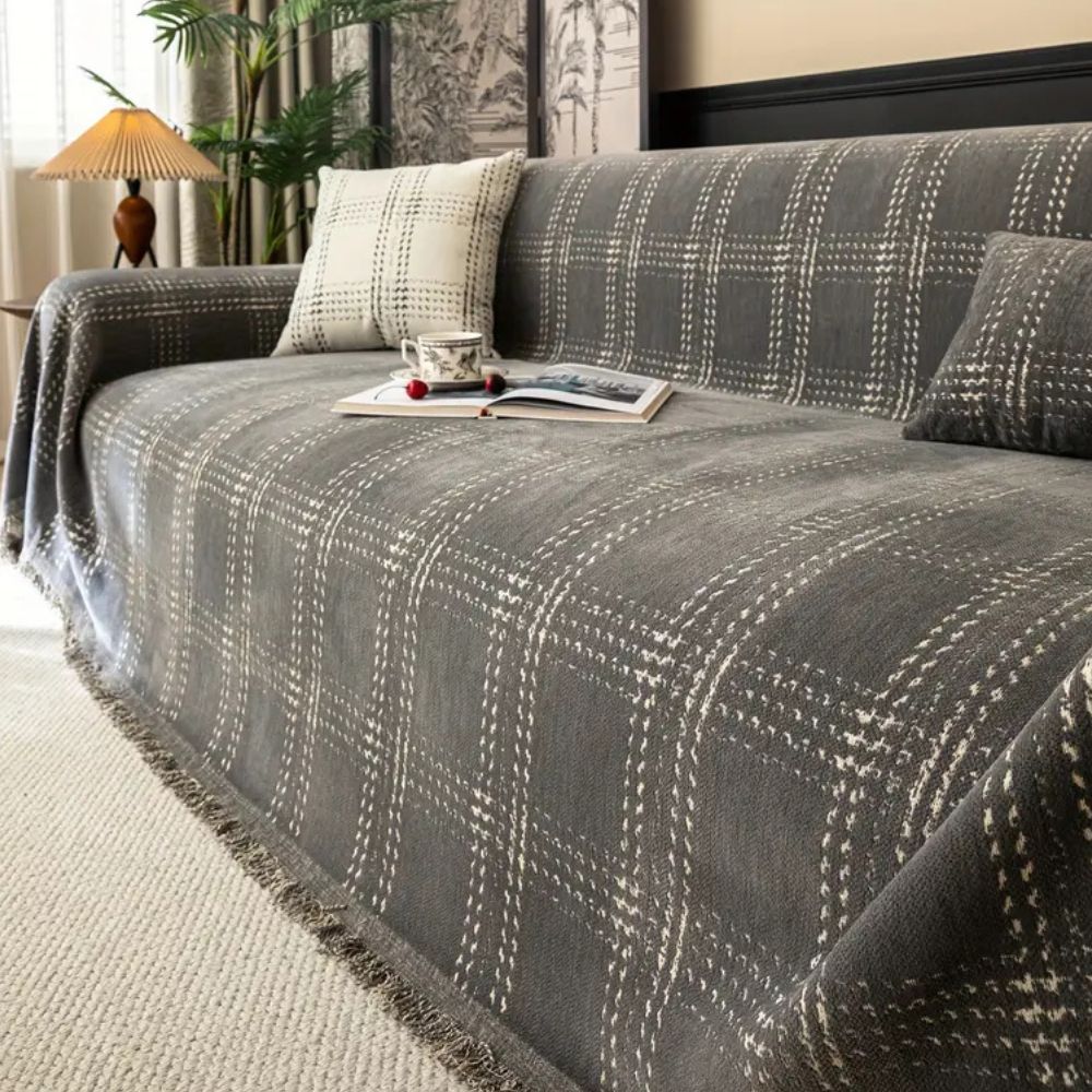 Chesterfield Plaid Couch Cover
