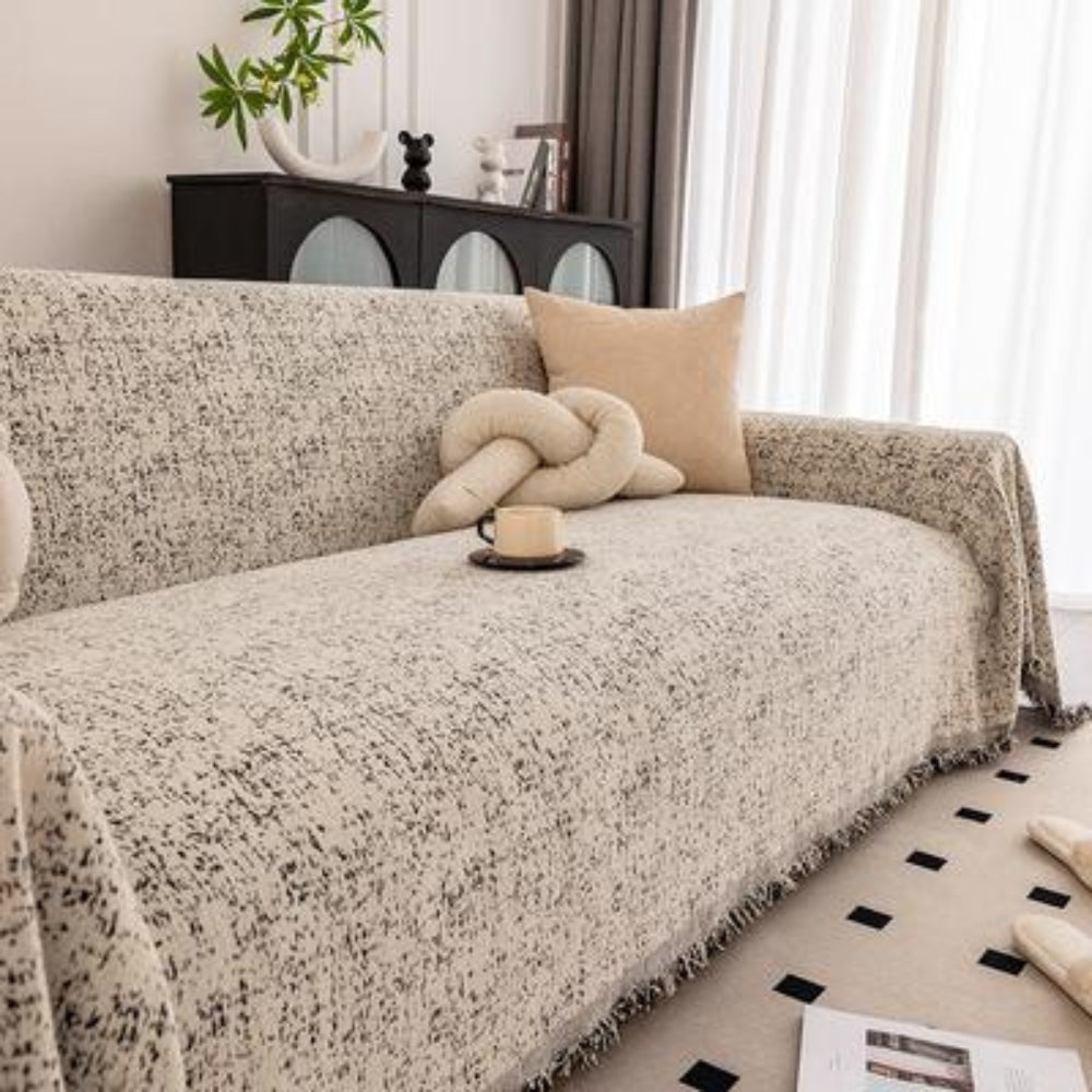 Speckled Pattern Chenille Couch Cover