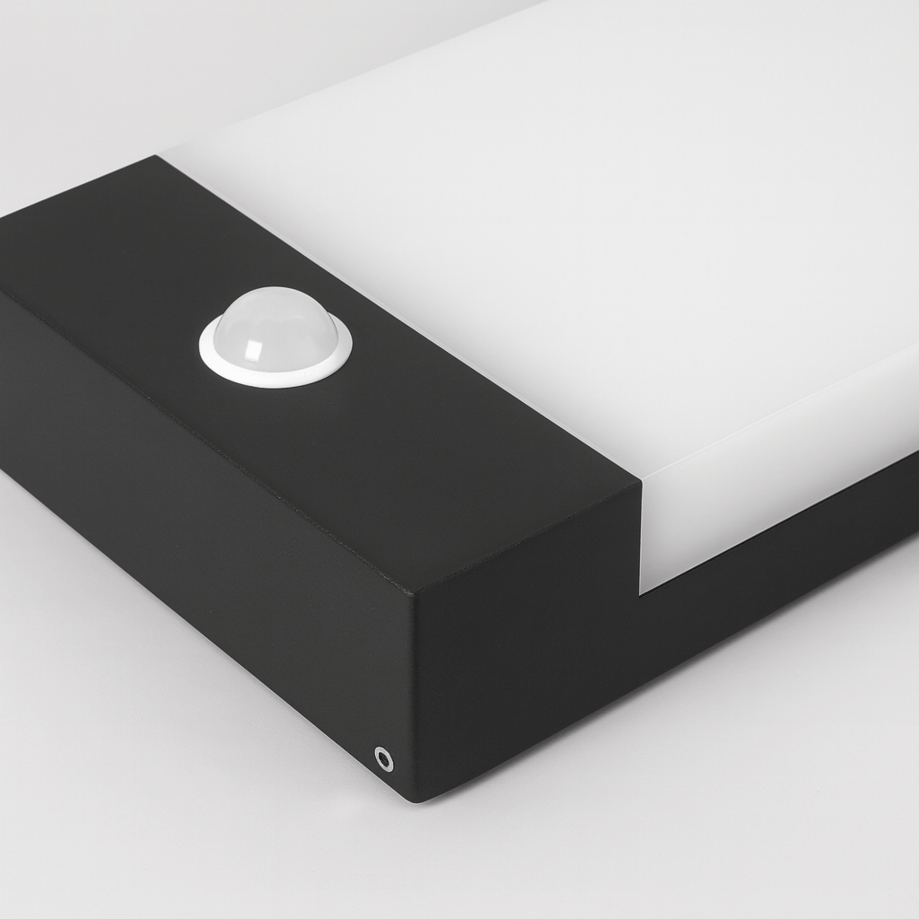 LED Exterior Wall Lamp with Flat Panel and Motion Detection