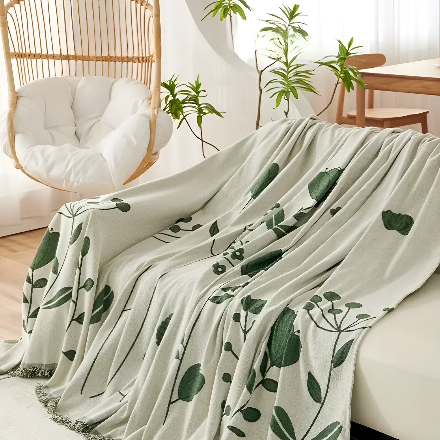 Modern Bloom Reversible Couch Cover
