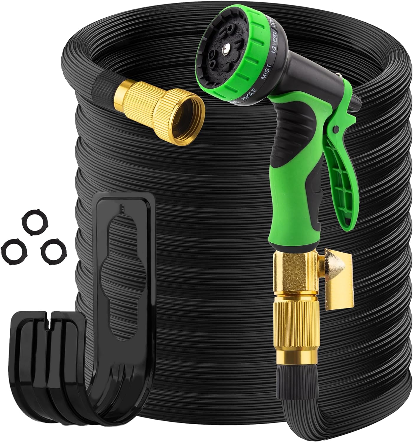 Expandable Garden Hose with 10 Function Spray Nozzle Pipe