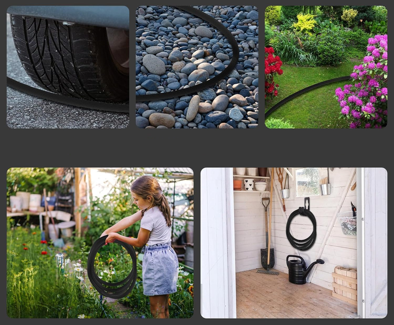 Expandable Garden Hose with 10 Function Spray Nozzle Pipe