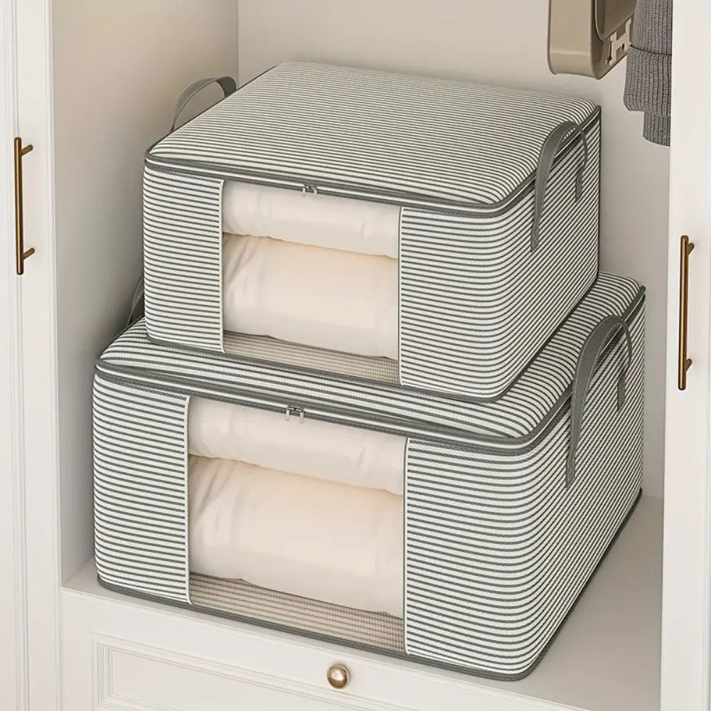 Classic Stripe Foldable Storage Bag