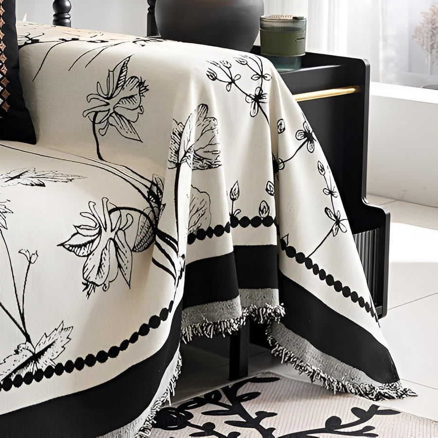 Botanical Elegance Couch Cover