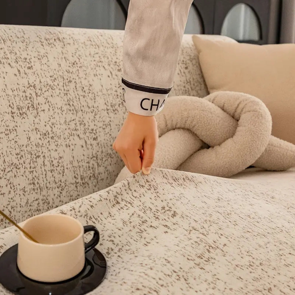 Speckled Pattern Chenille Couch Cover