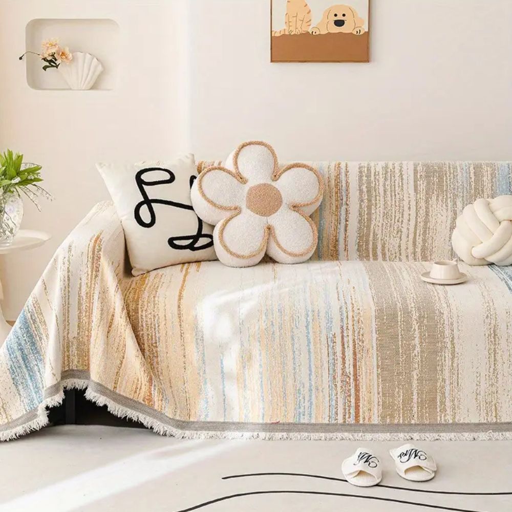 Serene Stripes Couch Cover