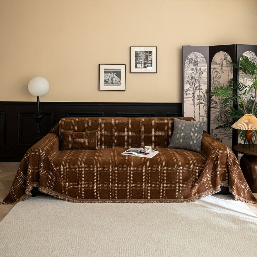 Chesterfield Plaid Couch Cover