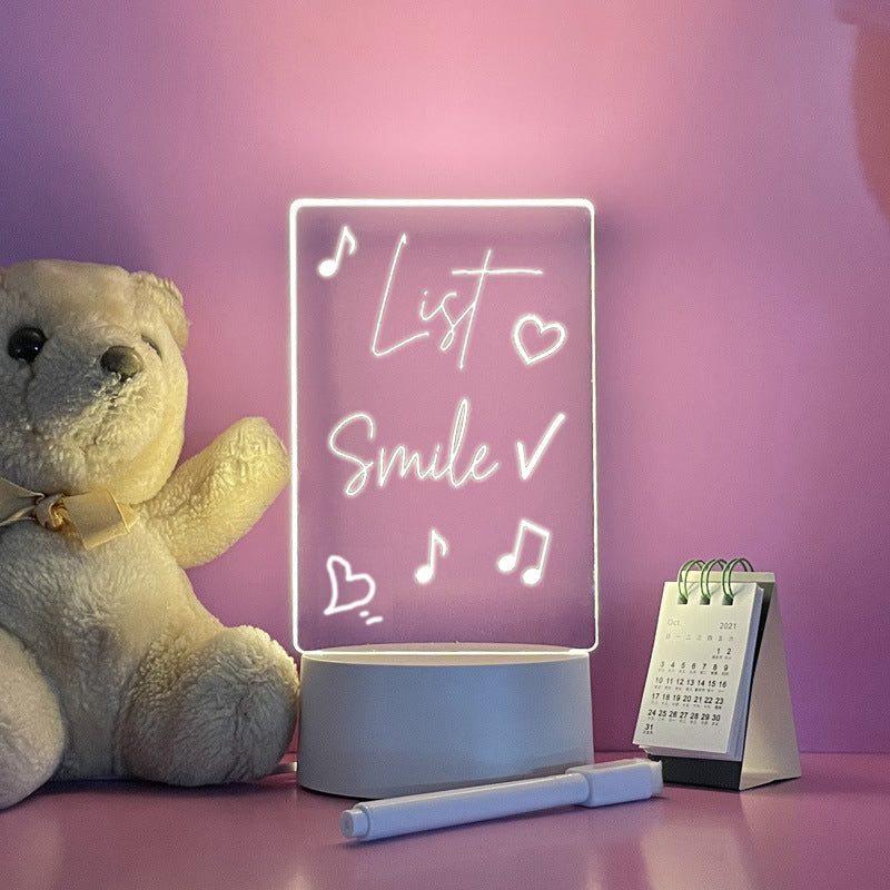 Illuminated Acrylic Writing Board with USB Power