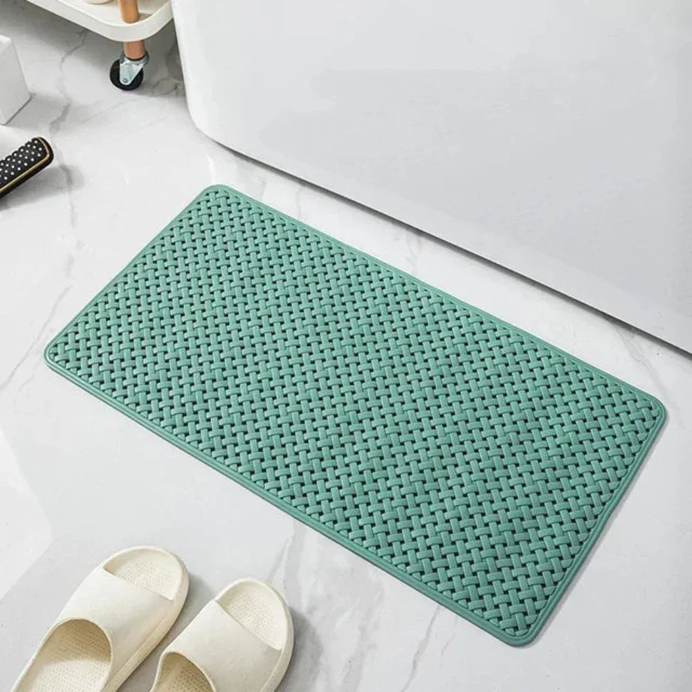 Secure Anti-Slip Shower Mat with Suction Cups for Bathtub Safety and Easy Cleaning
