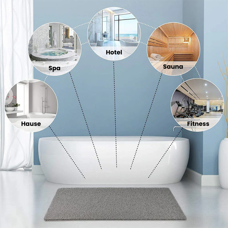 Innovative Antibacterial Non-Slip Shower Mat for Shower and Bathtub