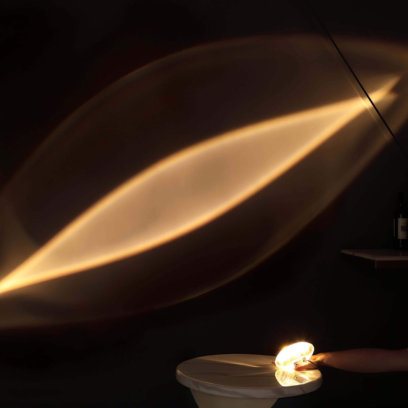Crystal Glow Mood Table Lamp