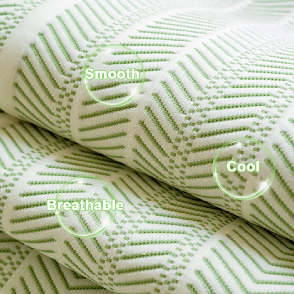 Aurivelle Herringbone Scallop Edge Couch Cover