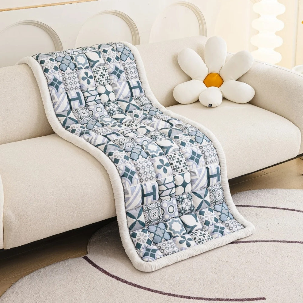 Bohemian Printed Quilted Couch Cover