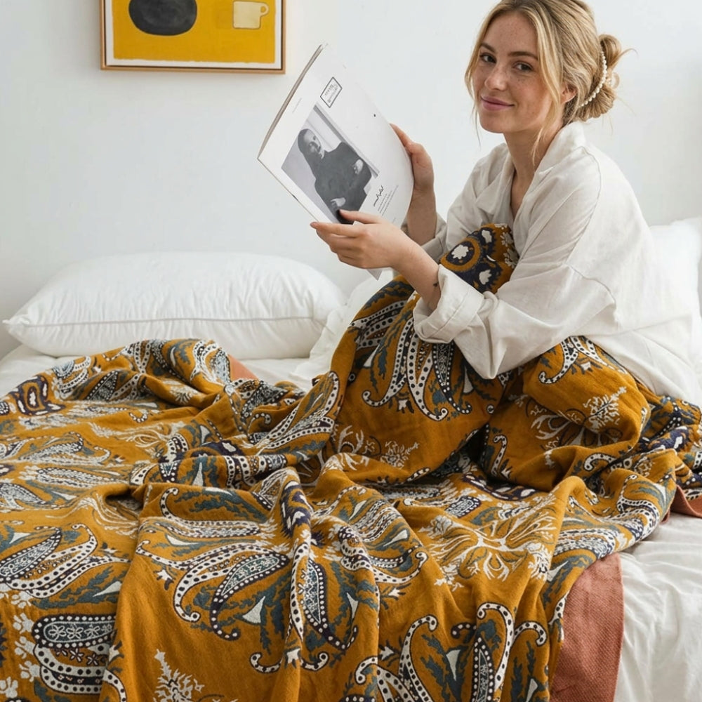 Boho Bloom Reversible Soft Quilt