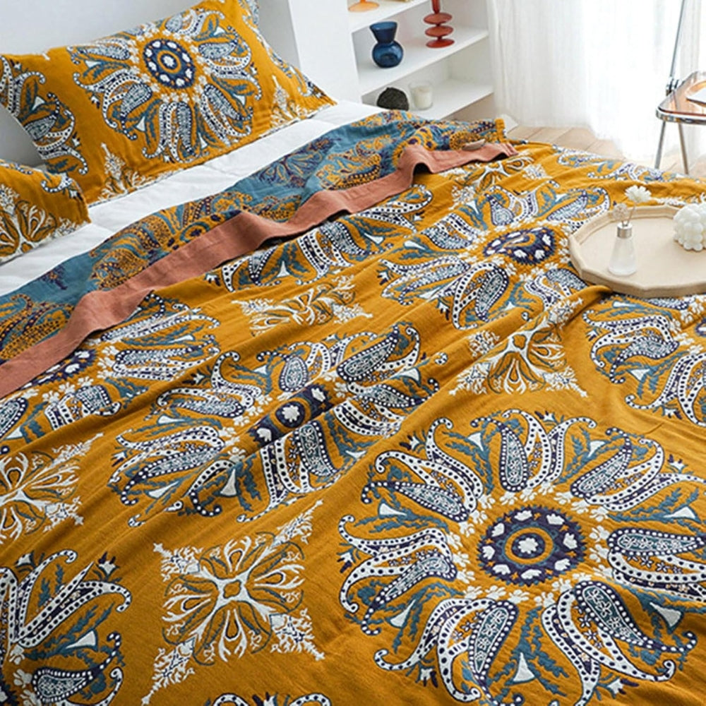 Boho Bloom Reversible Soft Quilt