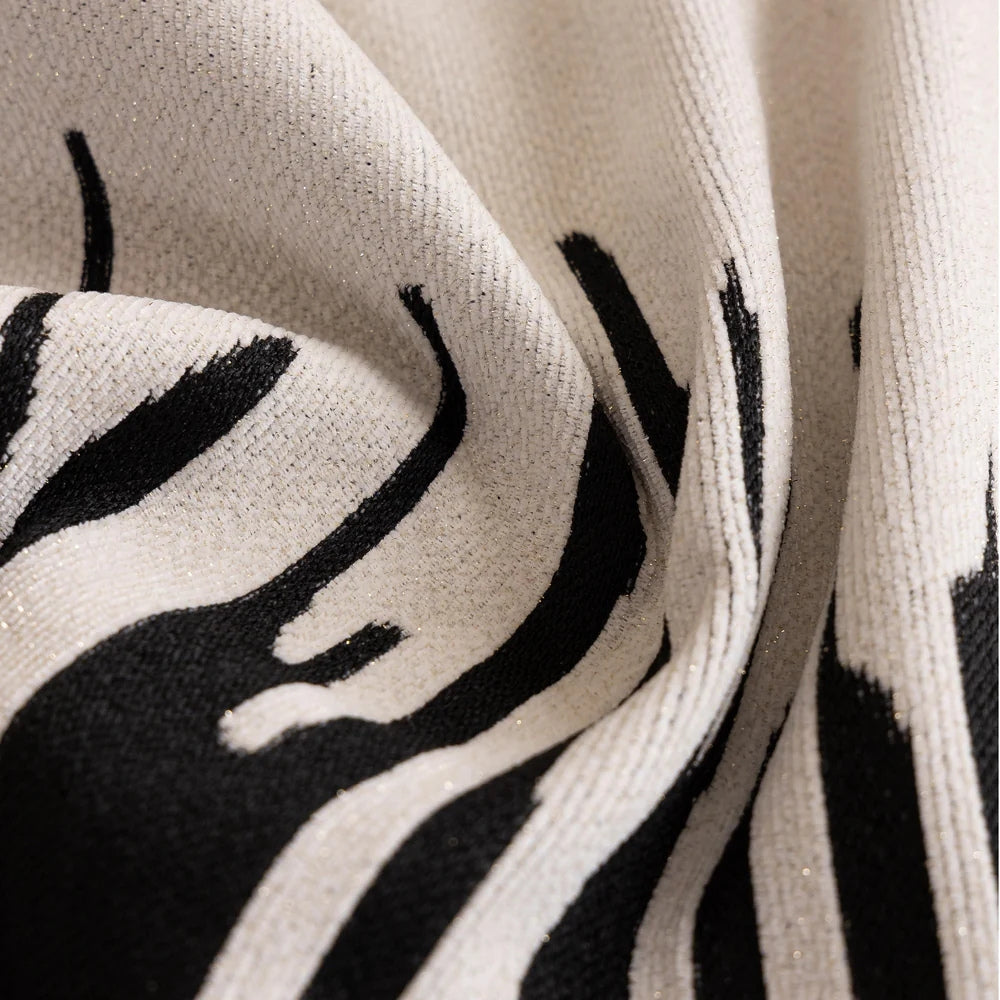 Brushstroke Vertical Pattern Chenille Couch Cover