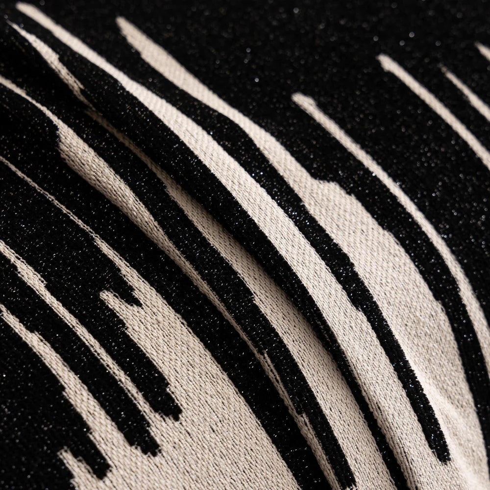 Brushstroke Vertical Pattern Chenille Couch Cover